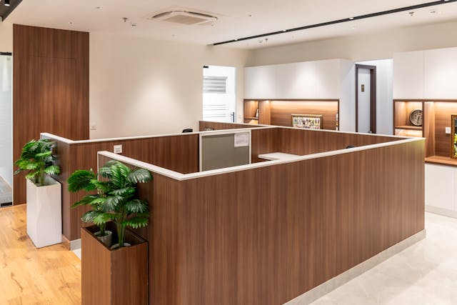 reception counters